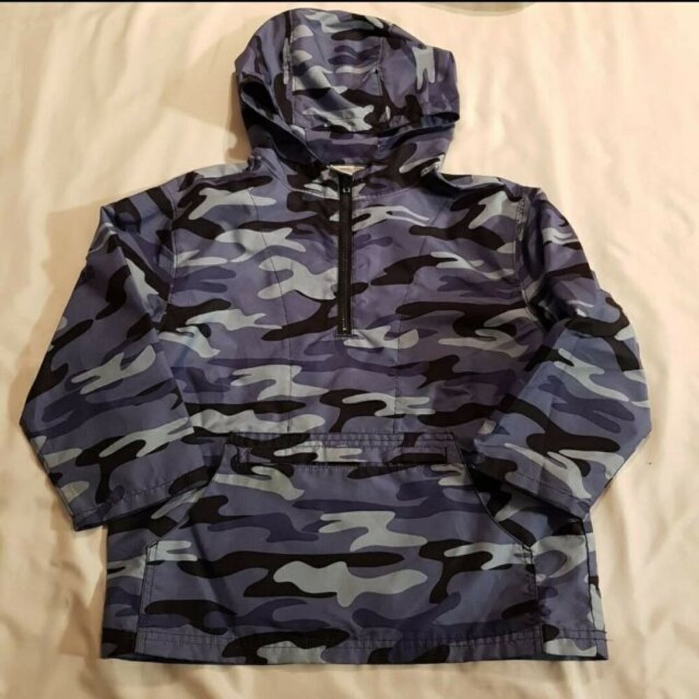 Gymboree boys camo blue jacket Small (6)